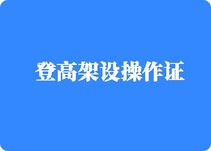 黄色网占操逼登高架设操作证